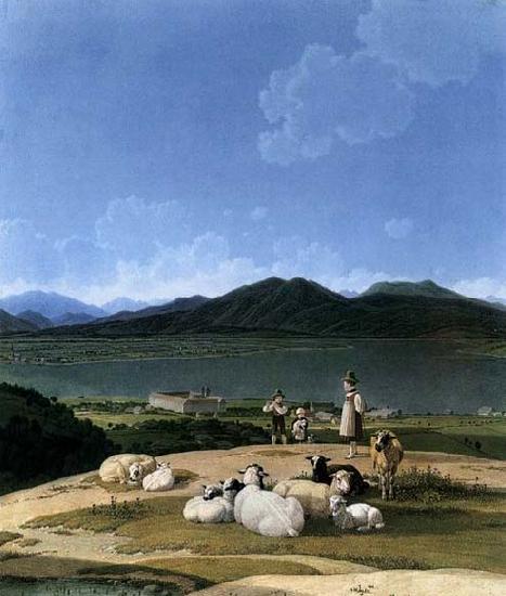 Wilhelm von Kobell View of Lake Tegern